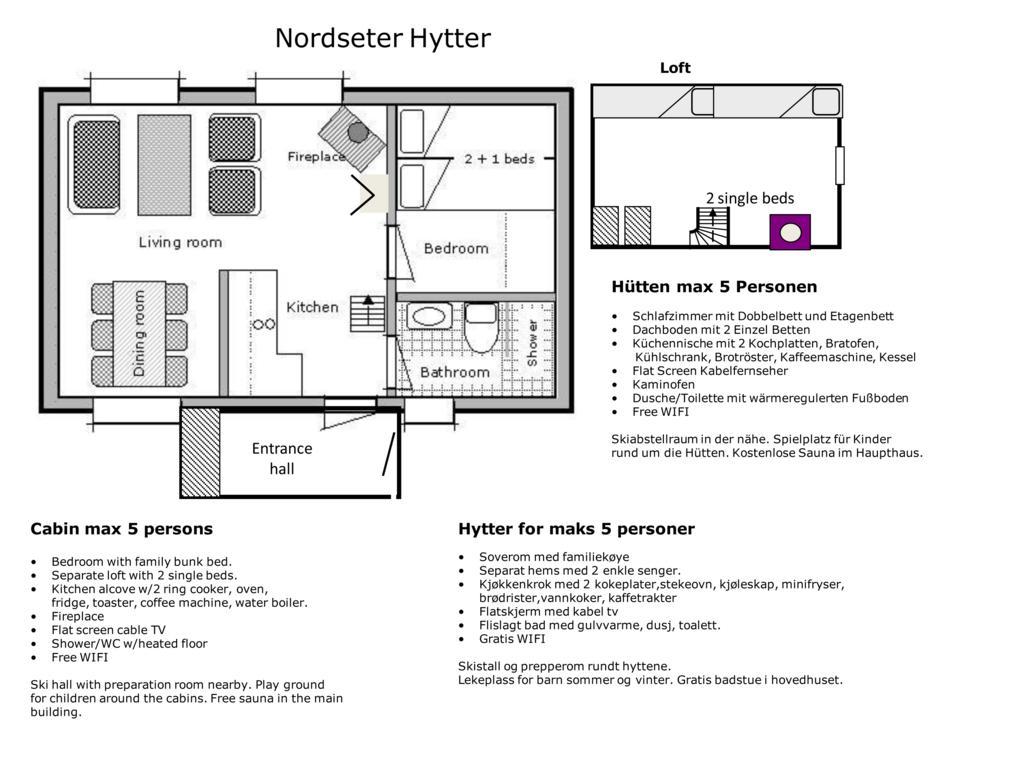 Nordseter Hytter Pokój zdjęcie